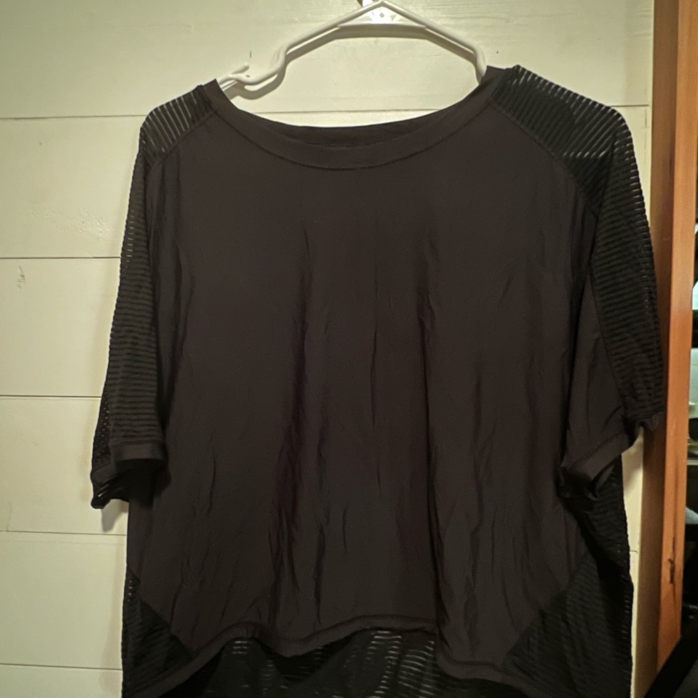 Lululemon Black Mesh-Back Women's Top